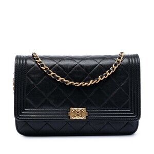 Chanel Boy Wallet On Chain Quilted #256566C25B